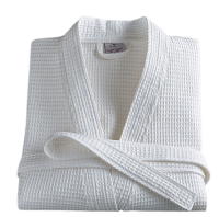 PEIGNOIR COL KIMONO NID D ABEILLE BLANC - HOTELLERIE 5 ETOILES