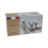 SET 3 CASSEROLES INOX ALCHIMY - DE BUYER