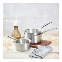 SET 3 CASSEROLES INOX ALCHIMY - DE BUYER
