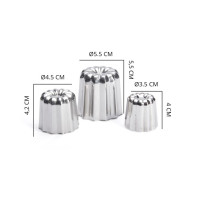 MOULE À CANELÉS BORDELAIS INOX - DE BUYER