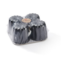 4 MOULES À CANELÉS BORDELAIS ACIER ANTIADHÉSIF - DE BUYER
