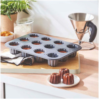 PLAQUE CANELÉS BORDELAIS ACIER ANTIADHÉSIF - DE BUYER