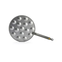 POÊLE À POFFERTJES ET MINI-BLINIS ACIER MINERAL B - DE BUYER