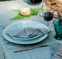 LOT DE 4 ASSIETTES À DESSERT ABEILLE EN CÉRAMIQUE - LA ROCHERE