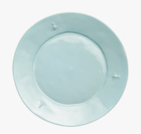 LOT DE 4 ASSIETTES PLATES ABEILLE EN CÉRAMIQUE - LA ROCHERE