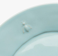 LOT DE 4 ASSIETTES PLATES ABEILLE EN CÉRAMIQUE - LA ROCHERE