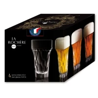 Coffret de 4 chopes à bières SILEX - La Rochère
