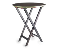 Porte-plateau pliant + Plateau ovale en fibre de verre