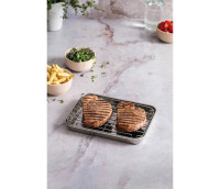 MINI PLAT INOX AVEC GRILLE - LACOR