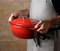 COCOTTE EN FONTE EMAILLEE - RED COLLECTION