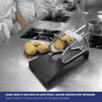 COUPE-FRITES PROFESSIONNEL SUR SOCLE EPOXY - LOUIS TELLIER