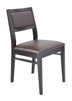 Chaise  de restaurant coloris chocolat - Justina