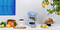 Machine à café Expresso Années 50 Ecf02 Blu Mediterraneo - Dolce & Gabbana x SMEG
