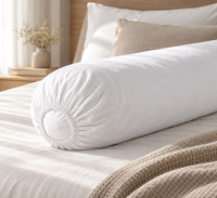 Sous-taies de protection de traversins en molleton absorbant