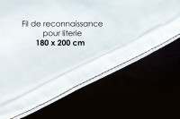 PARURES DRAP PLAT & TAIES BOURDON GRIS – COURCHEVEL