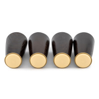 4 PIEDS DE LIT ARBERI PAS DE VIS 8MM CONE WENGE