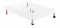 Pieds cylindriques avec roulettes pour sommier