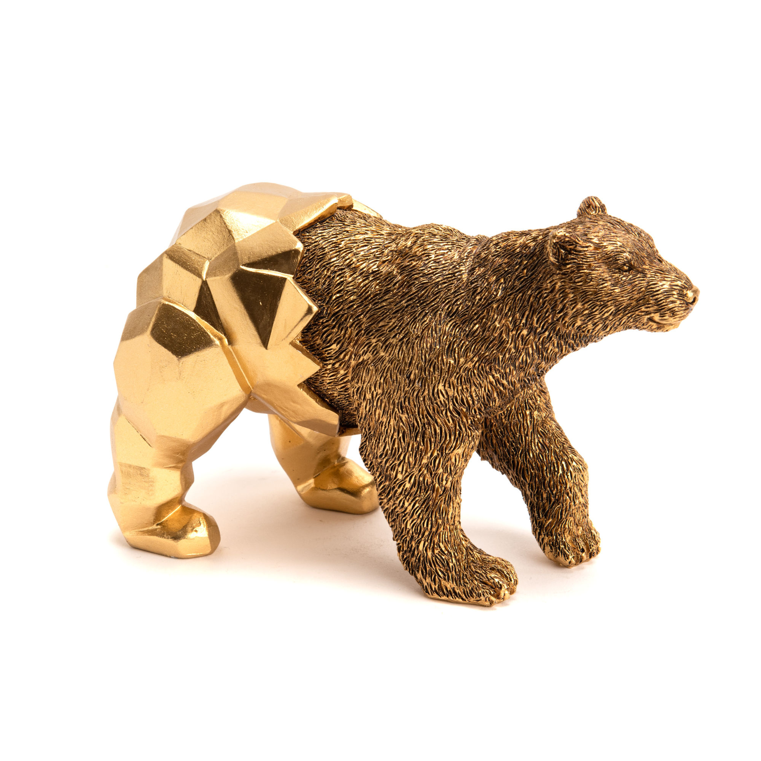 Figurine Ours doré mi-origami