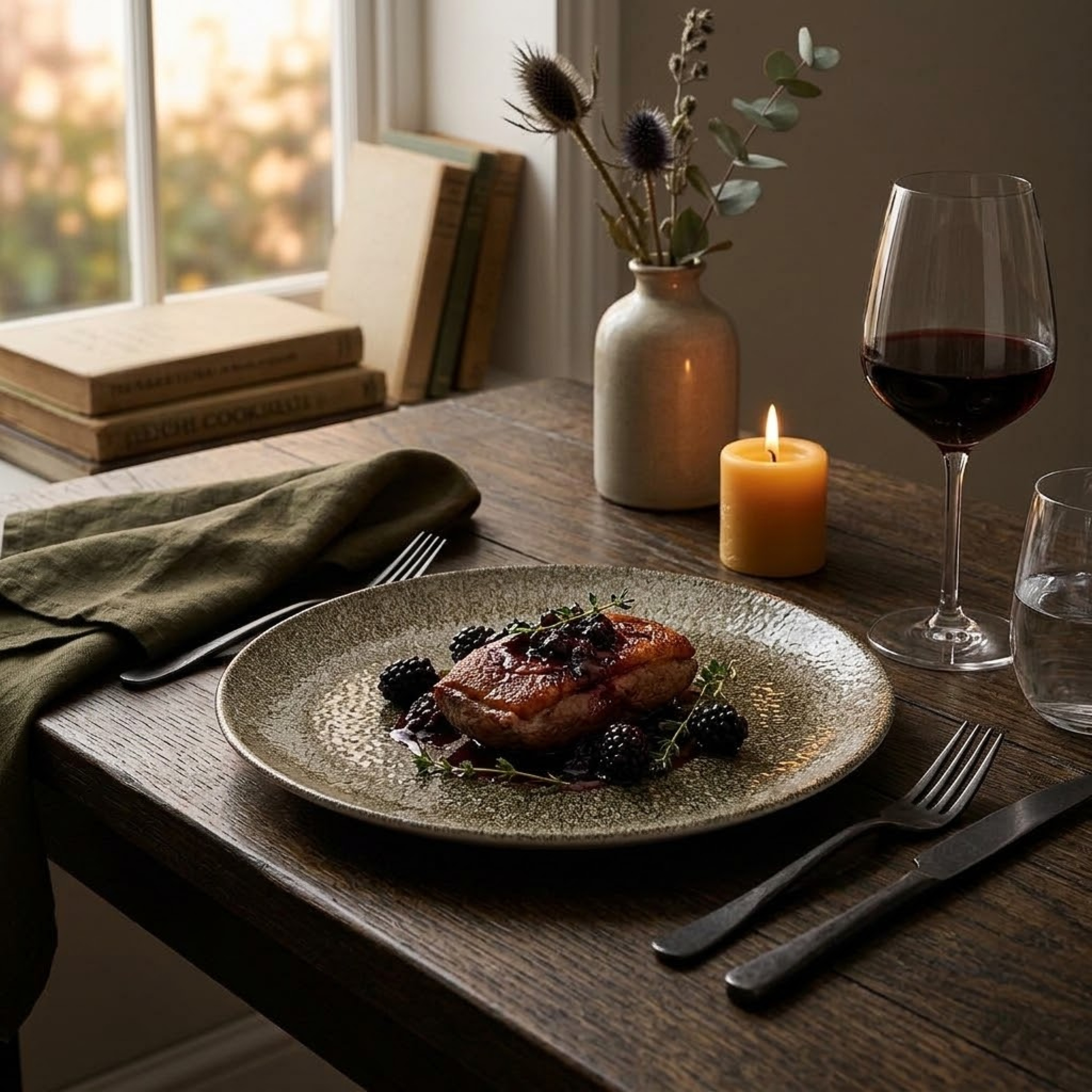 Assiette Raku noir - Churchill