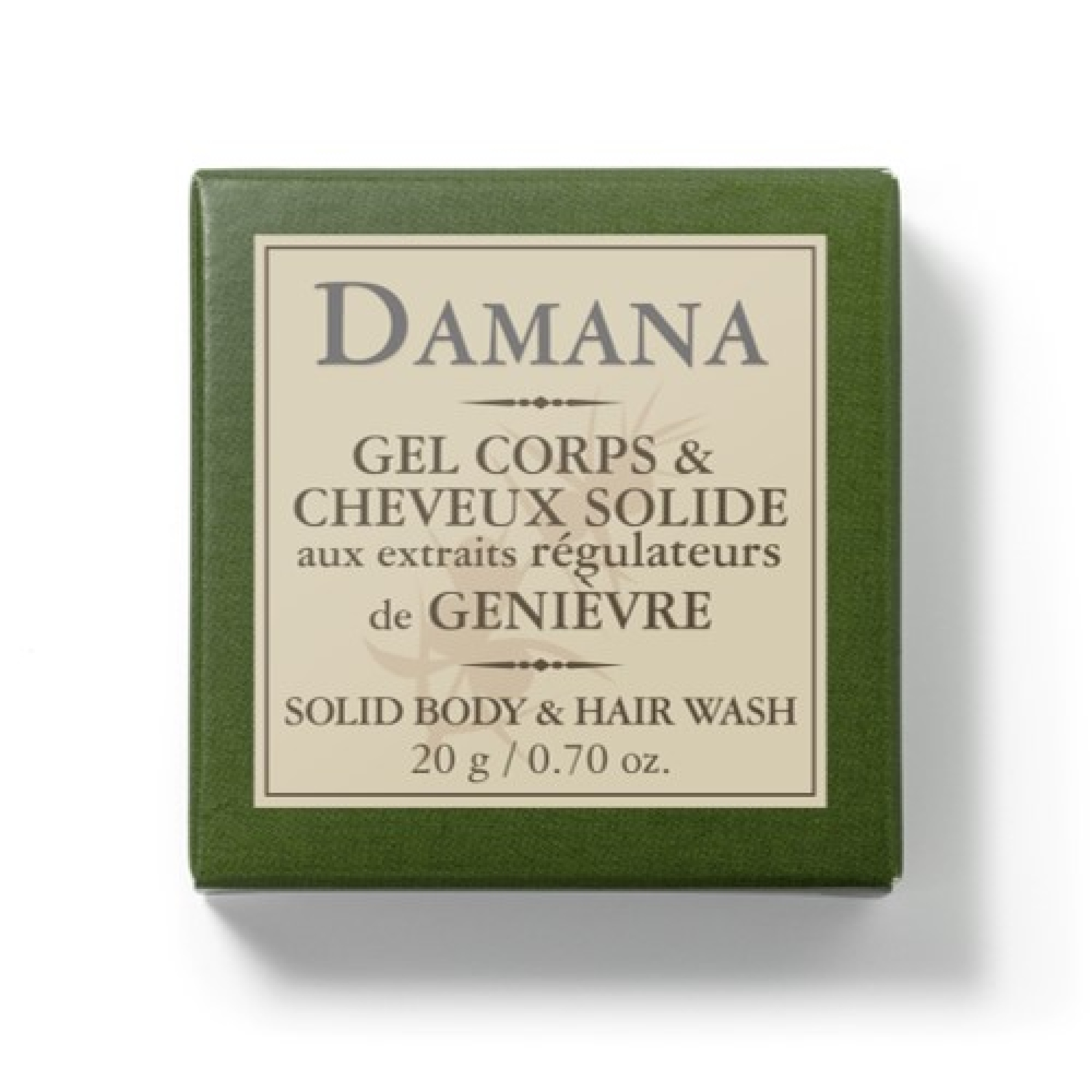 Gel cheveux et corps solide - Damana Terre & Soleil