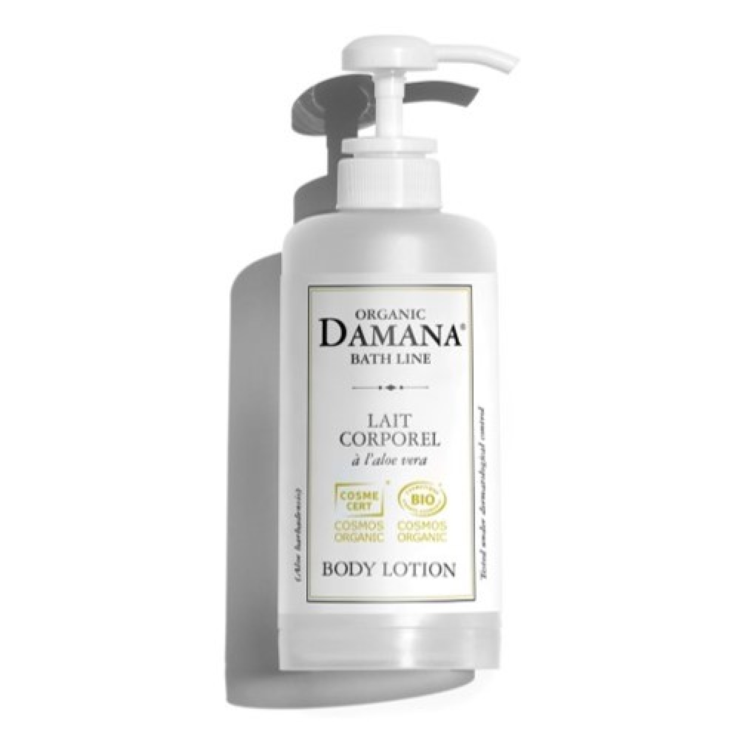Distributeur vide lait corporel - Damana Organic rechargeable