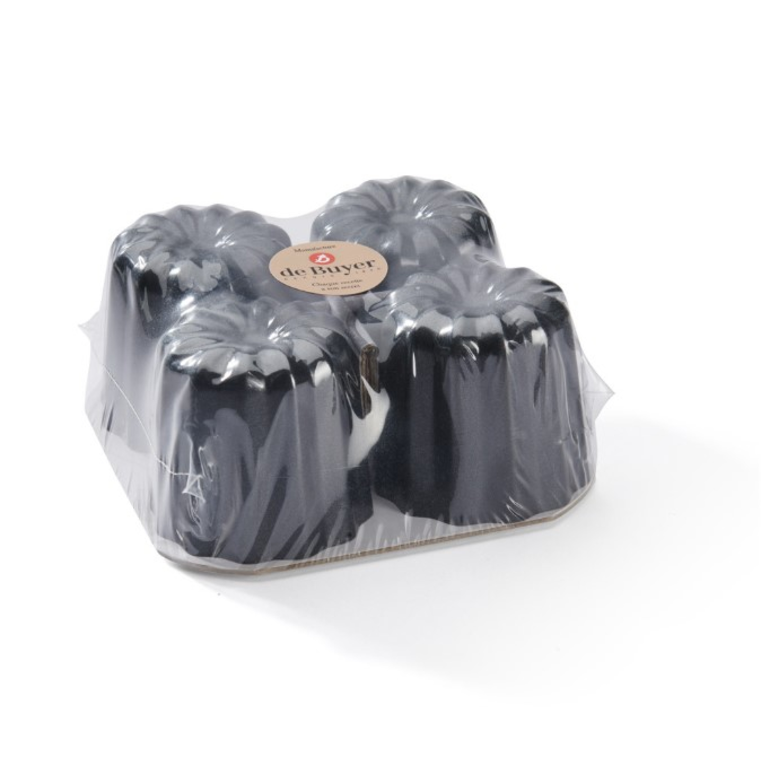 4 MOULES À CANELÉS BORDELAIS ACIER ANTIADHÉSIF - DE BUYER