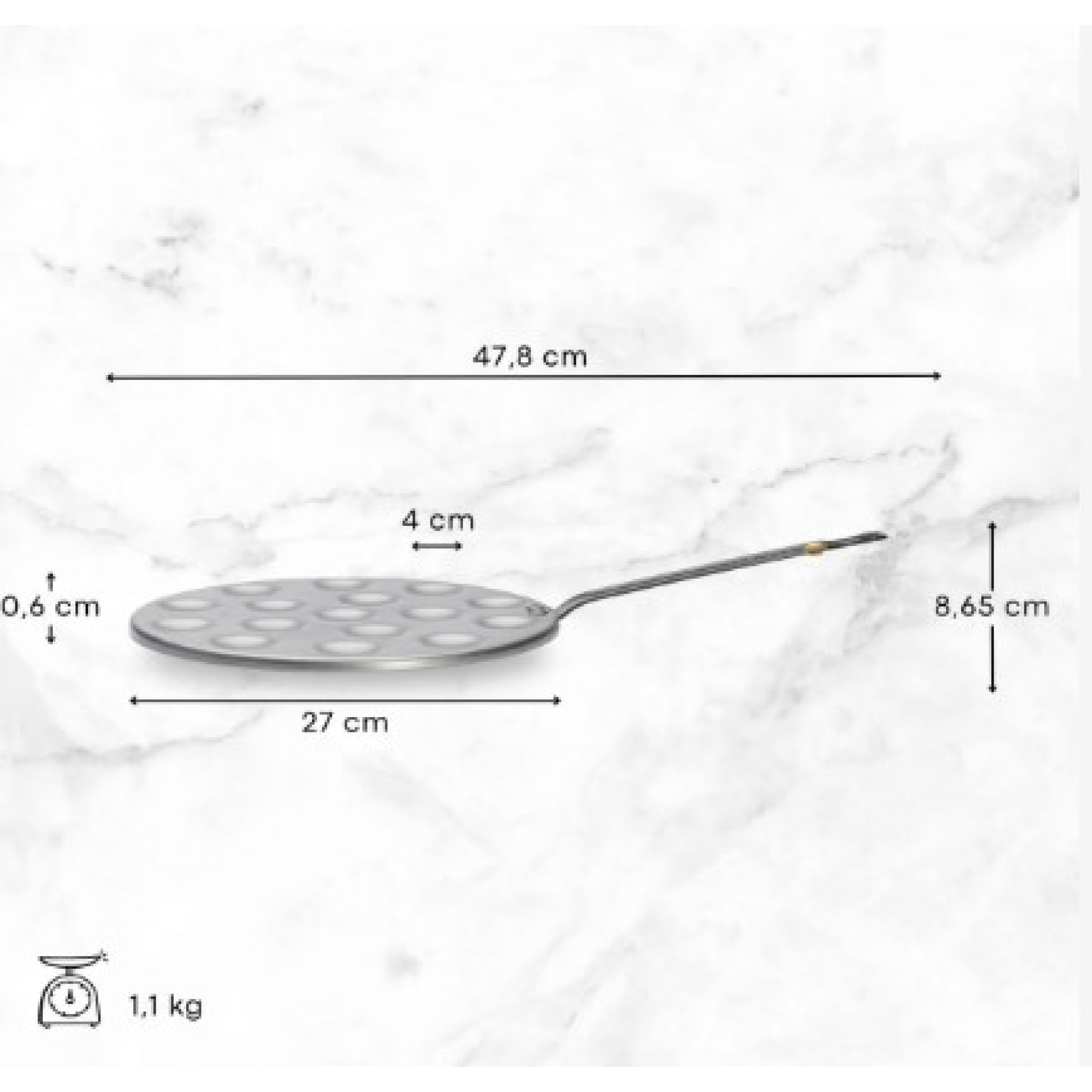 POÊLE À POFFERTJES ET MINI-BLINIS ACIER MINERAL B - DE BUYER