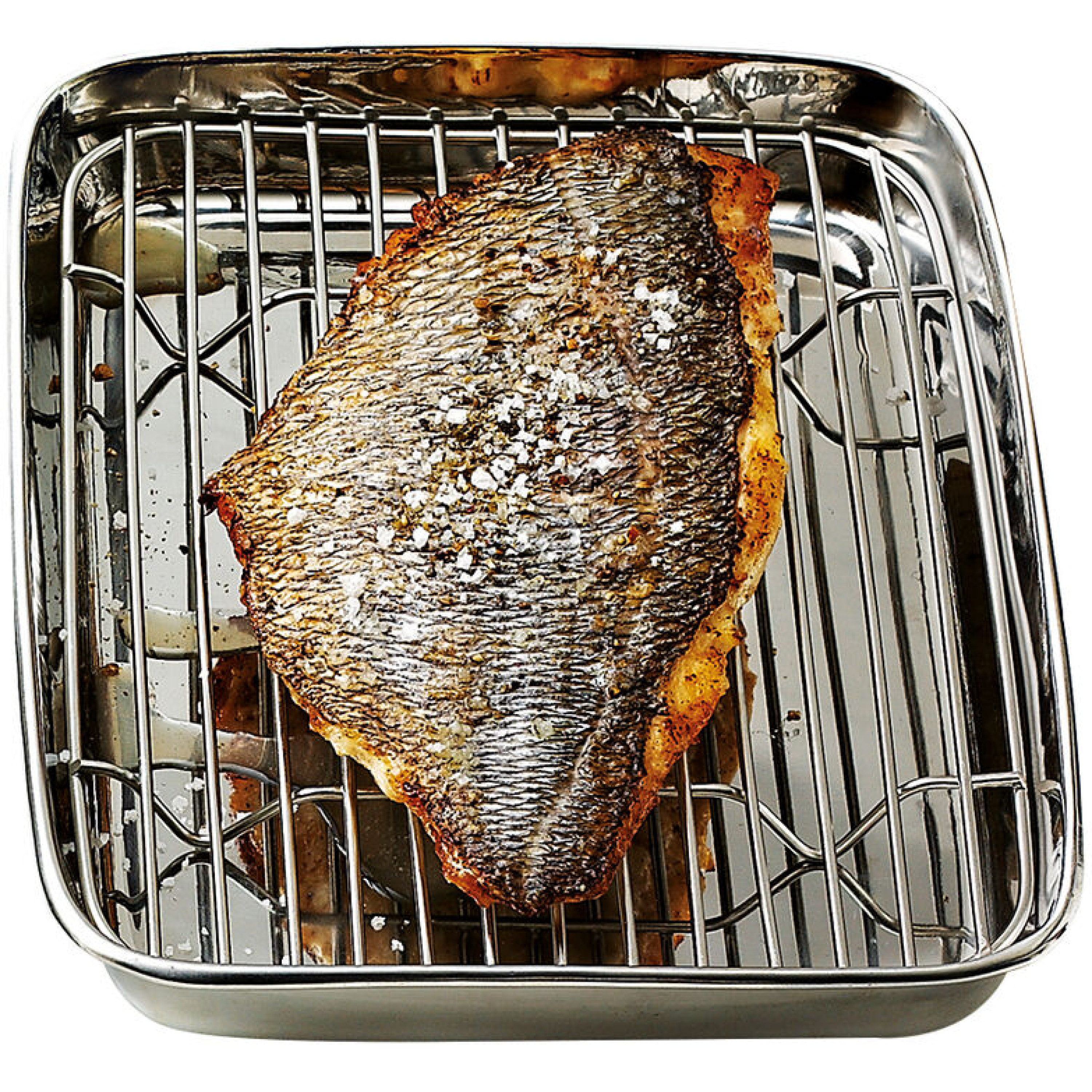 PLAT INOX AVEC GRILLE