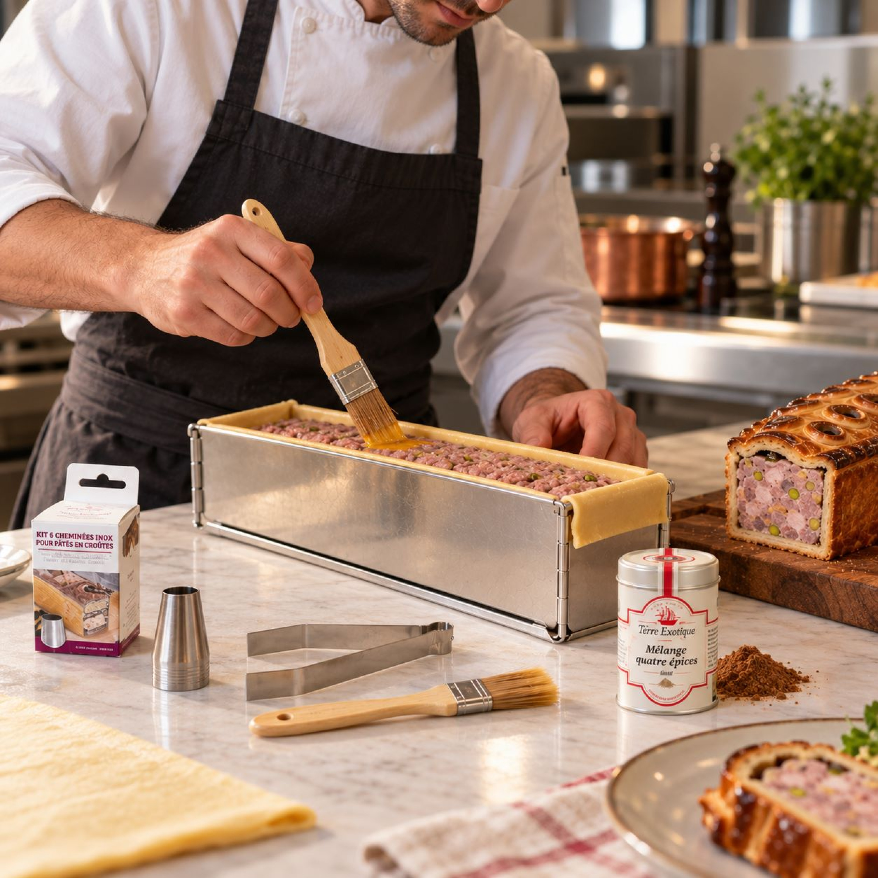 KIT PÂTÉ EN CROÛTE FER BLANC - GOBEL