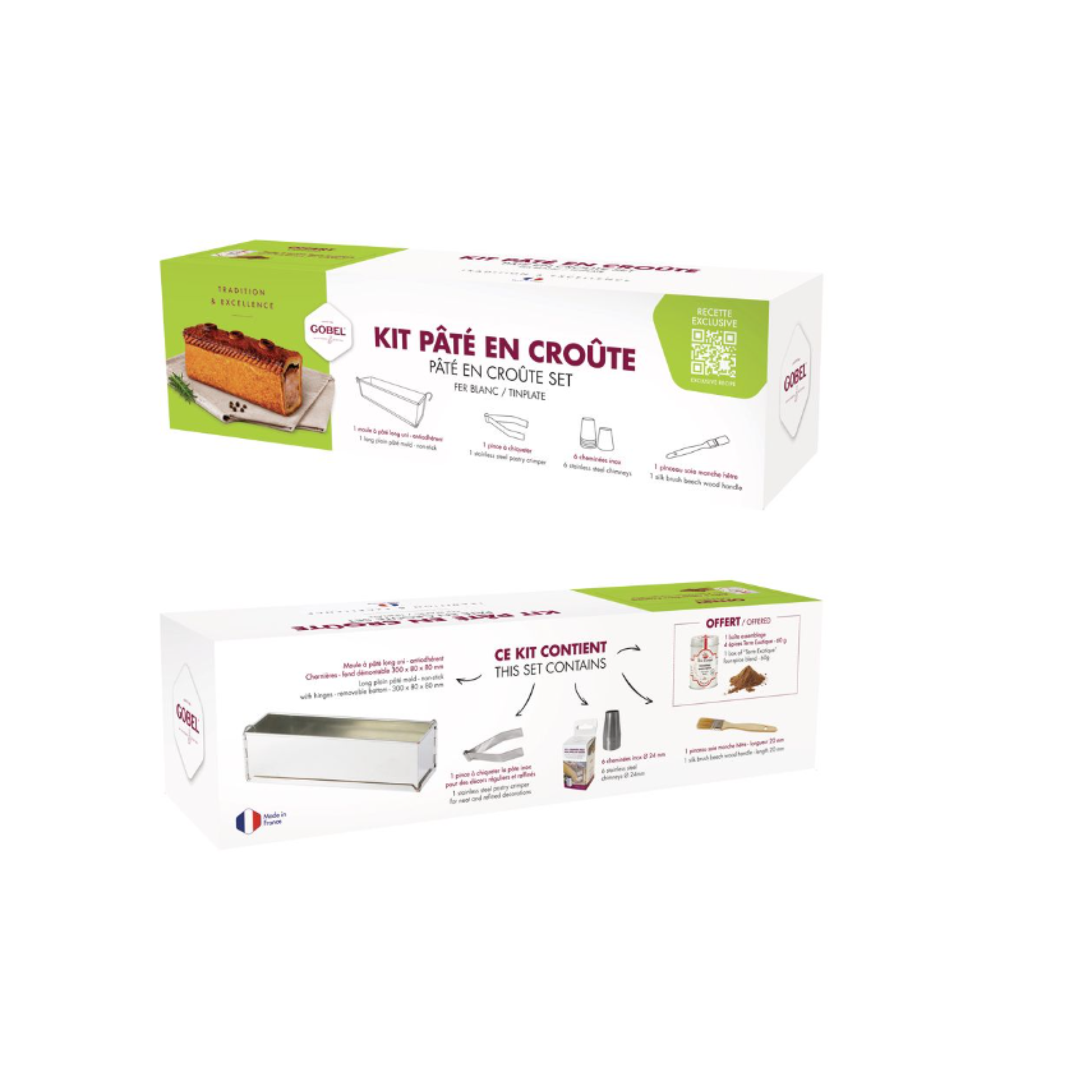 KIT PÂTÉ EN CROÛTE FER BLANC - GOBEL