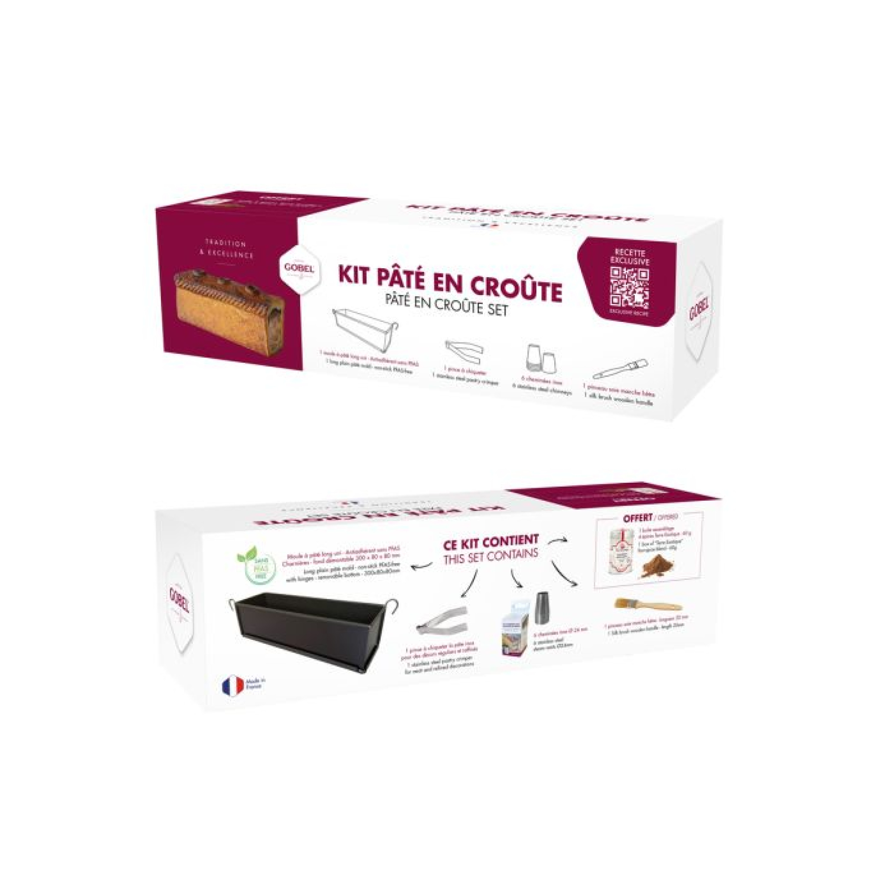 KIT PÂTÉ EN CROÛTE ANTIADHÉRENT - GOBEL