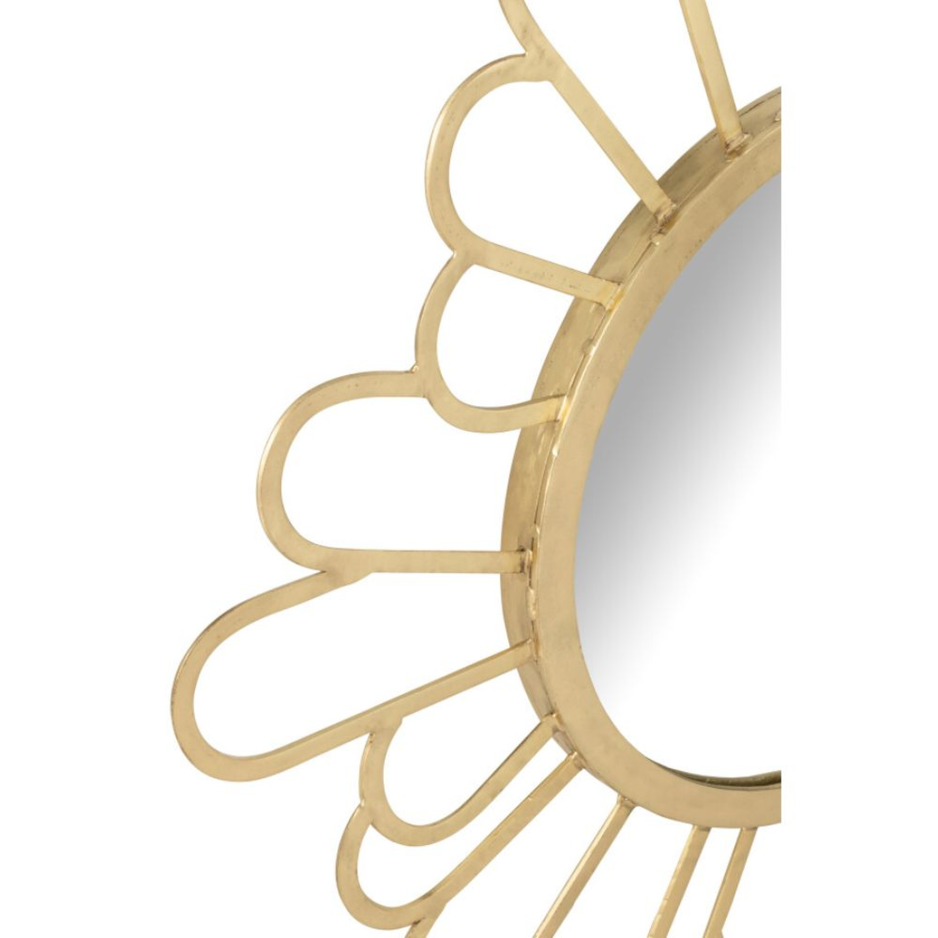 MIROIR FLEUR OR DIAM 90CM