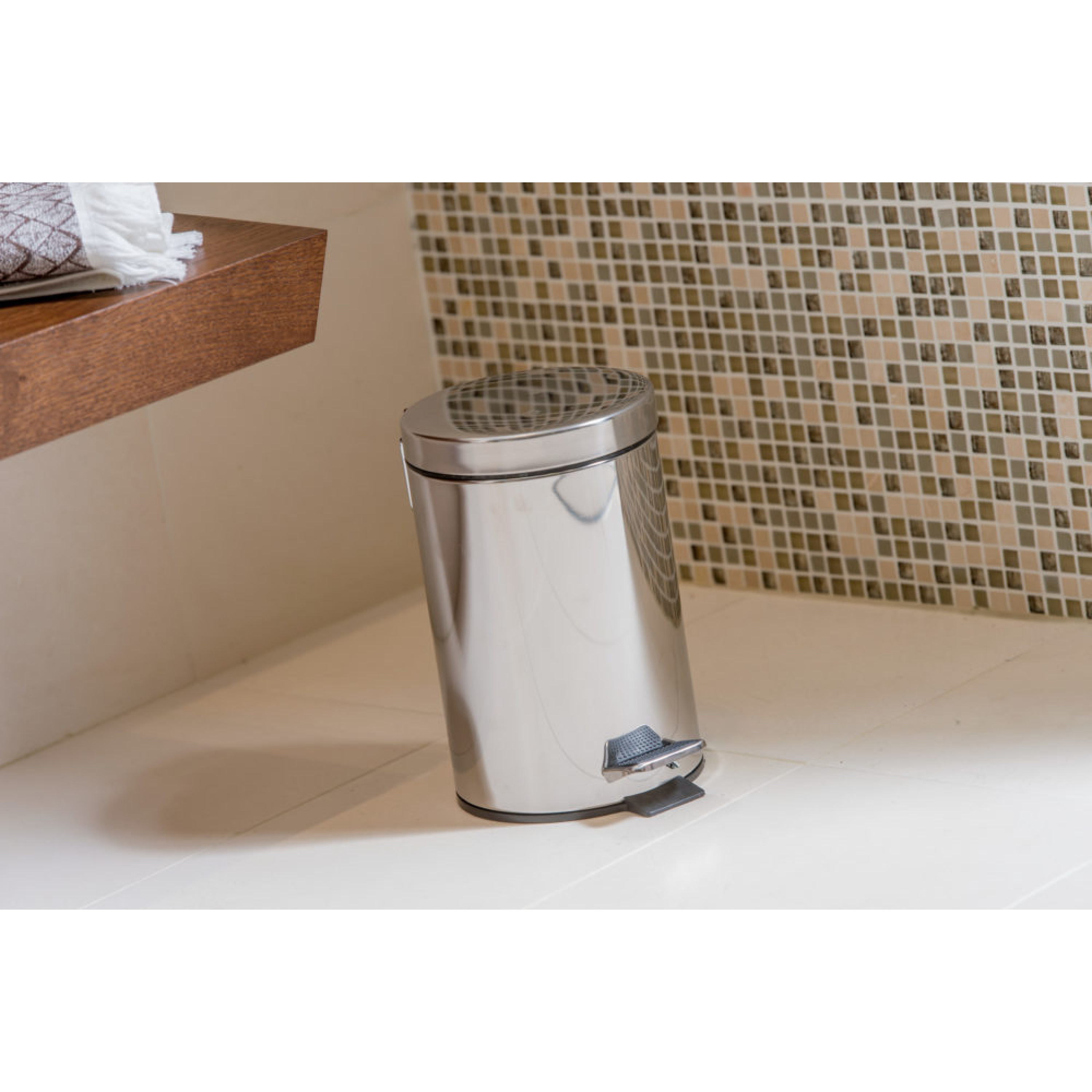 POUBELLE RONDE A PEDALE 3 LITRES