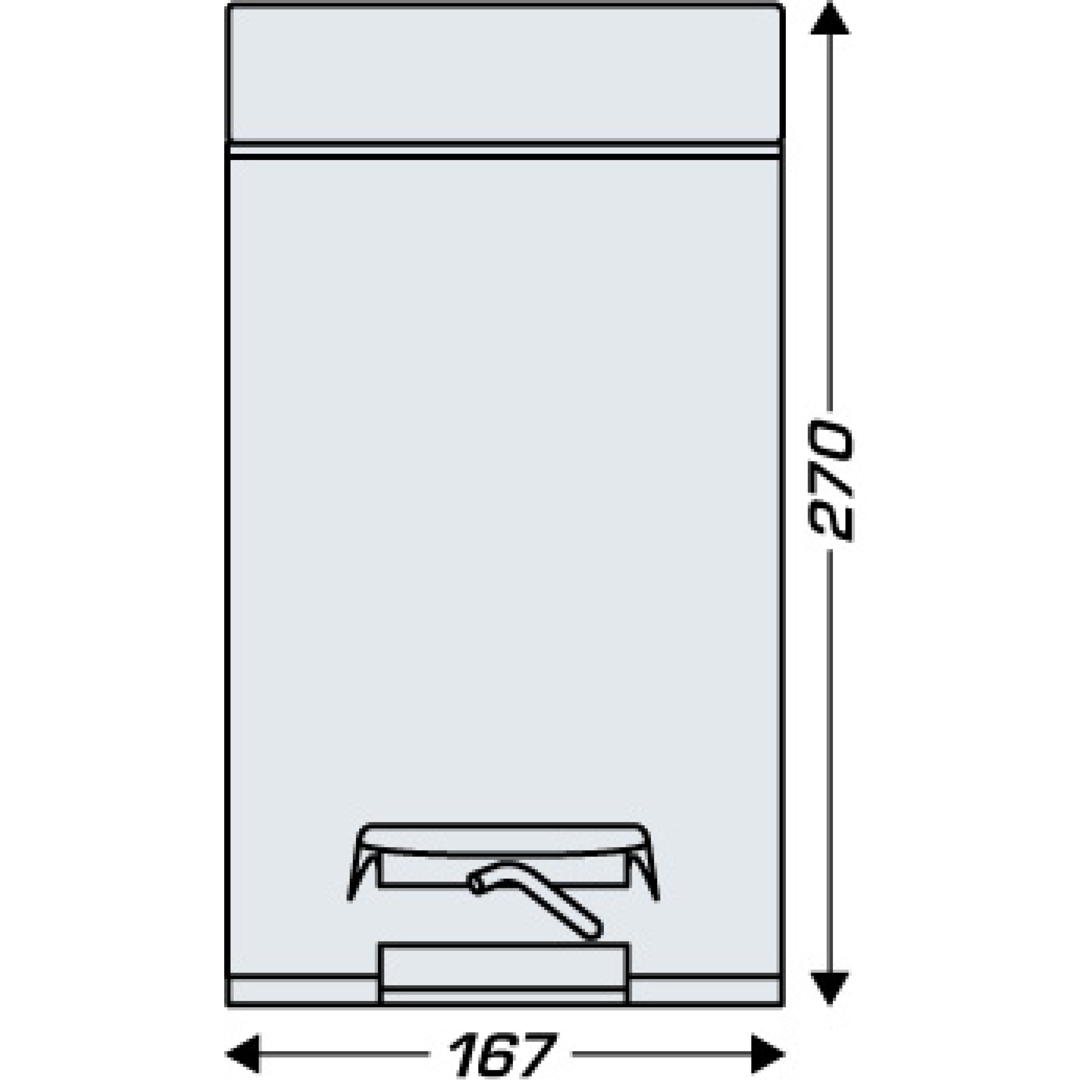 POUBELLE RONDE A PEDALE 3 LITRES