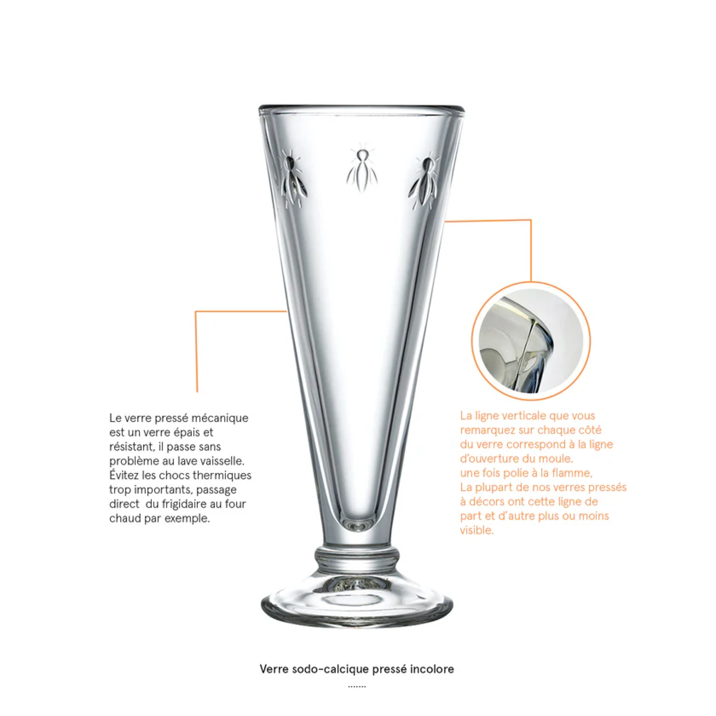 6 flûtes ABEILLE - La Rochère