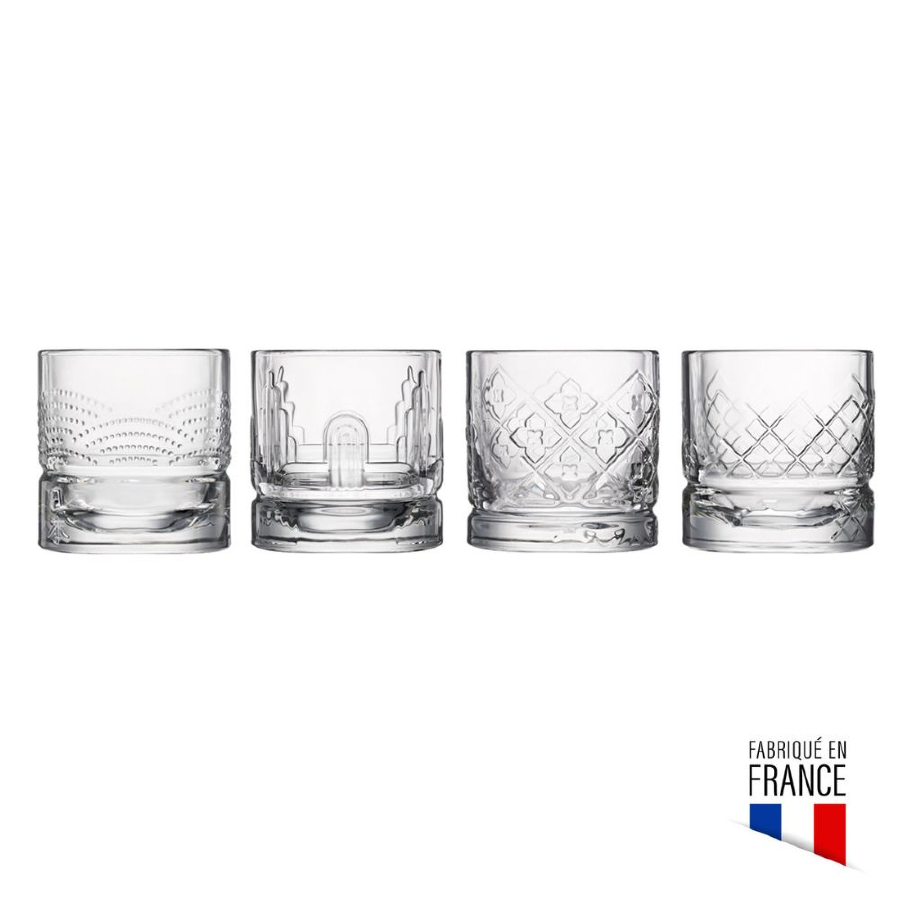 4 verres à whisky Dandy - LA ROCHèRE