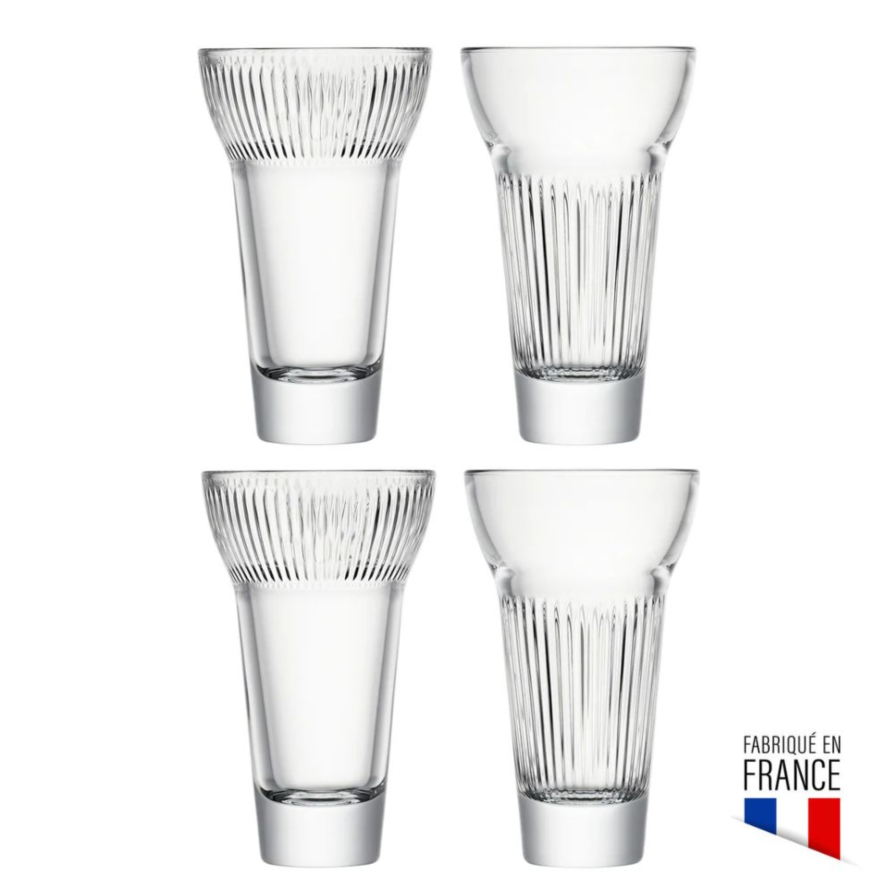 4 verres à pastis CALANQUES - La Rochère