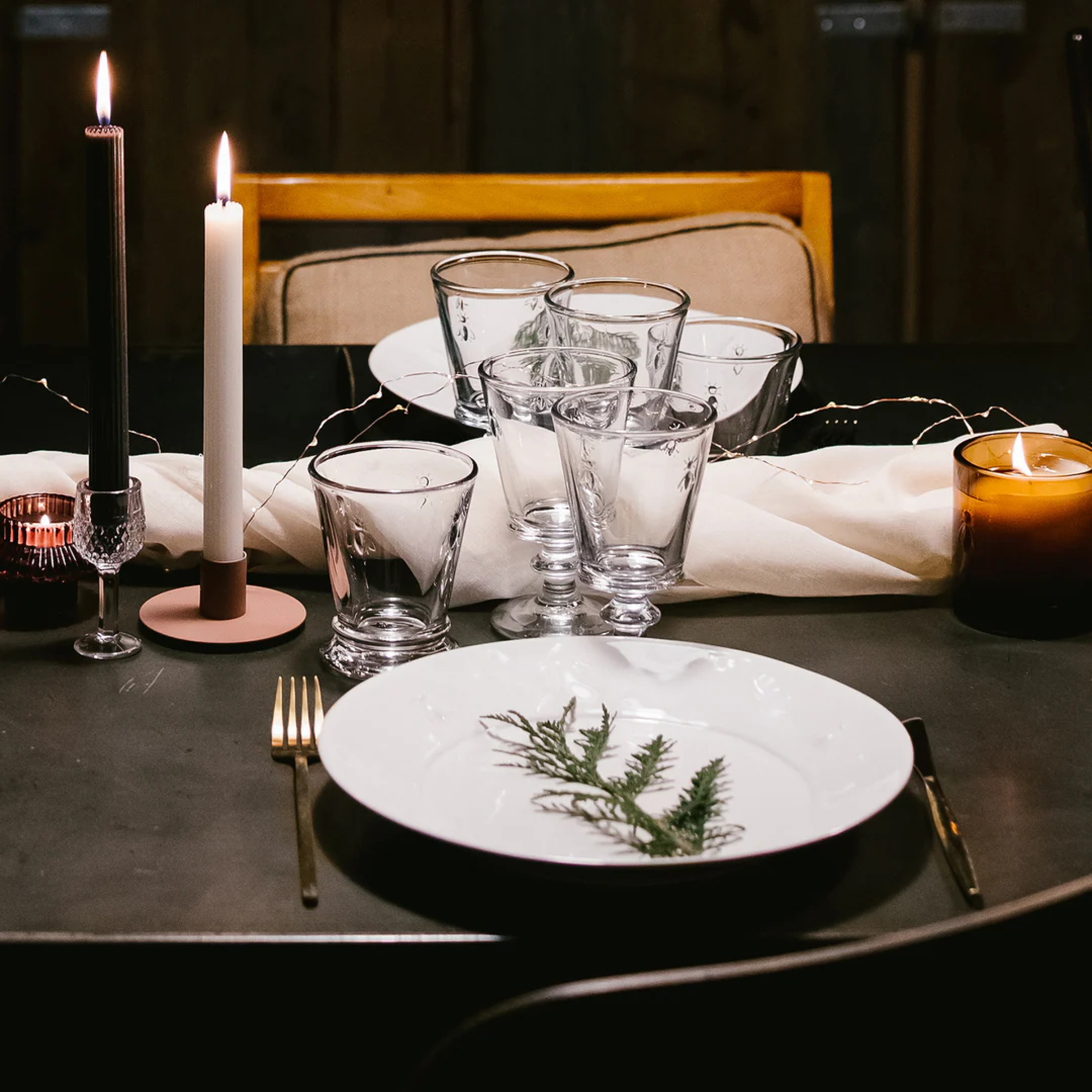 4 verres à vin ABEILLE - La Rochère