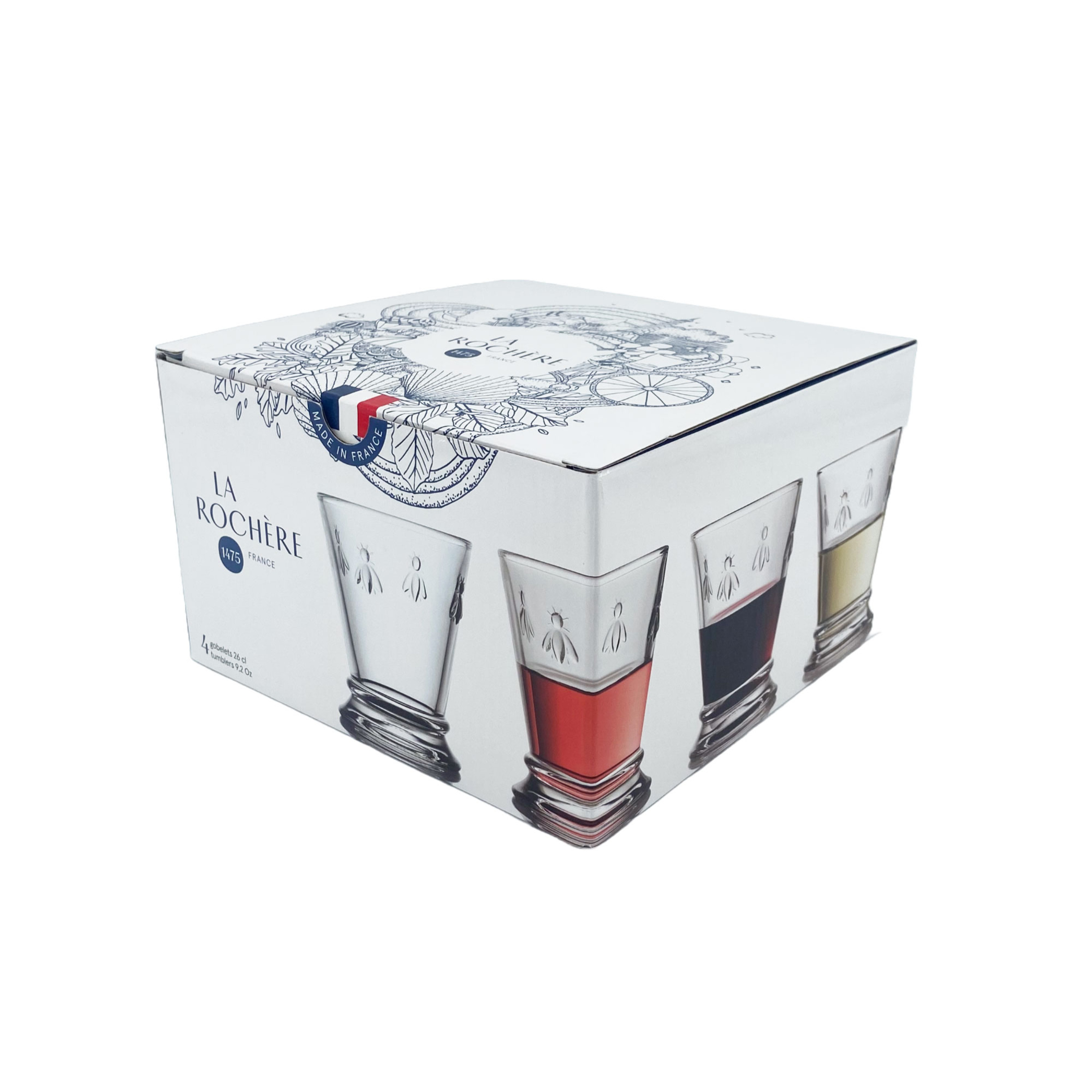4 gobelets ABEILLE - La Rochère