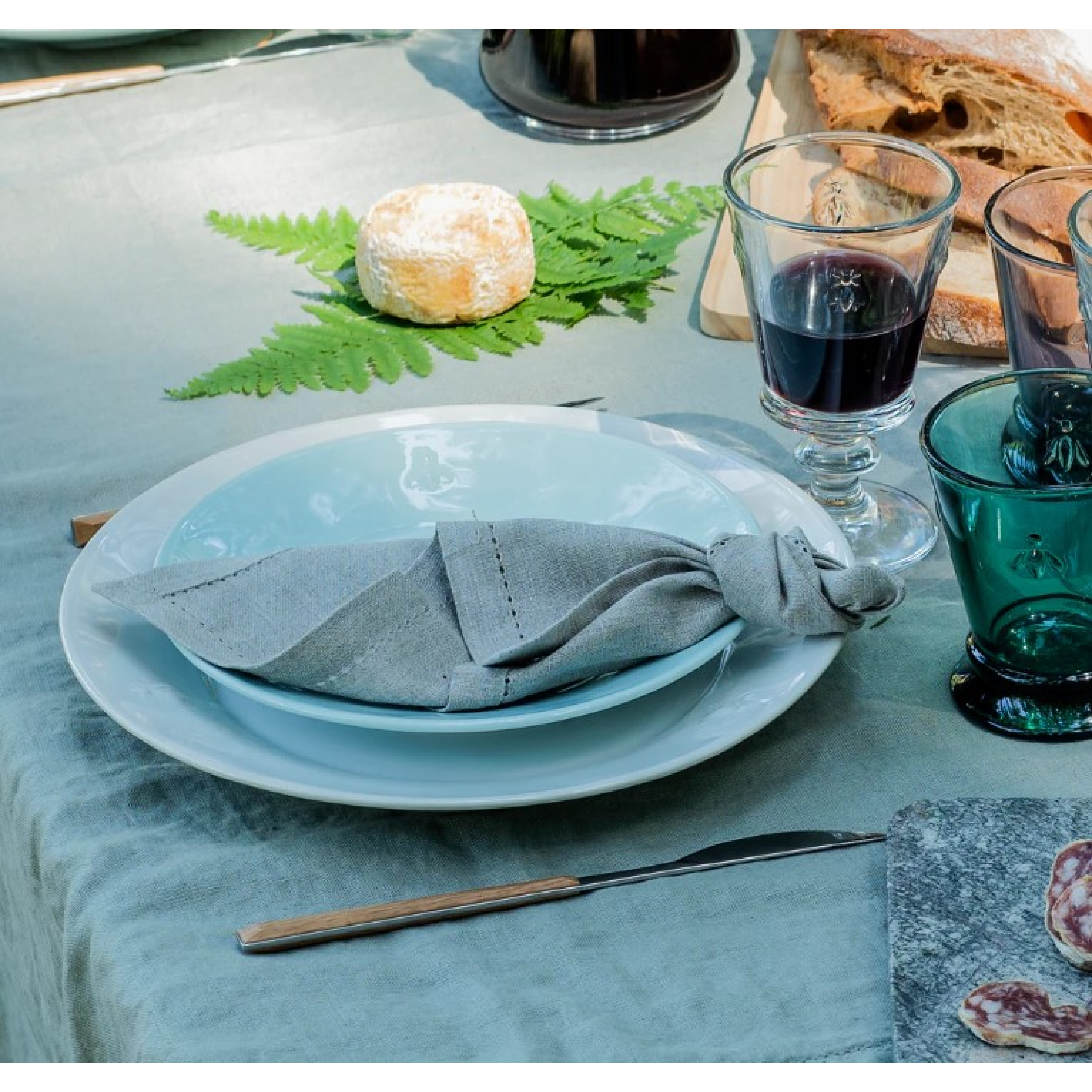 LOT DE 4 ASSIETTES À PÂTES ABEILLE EN CÉRAMIQUE - LA ROCHERE