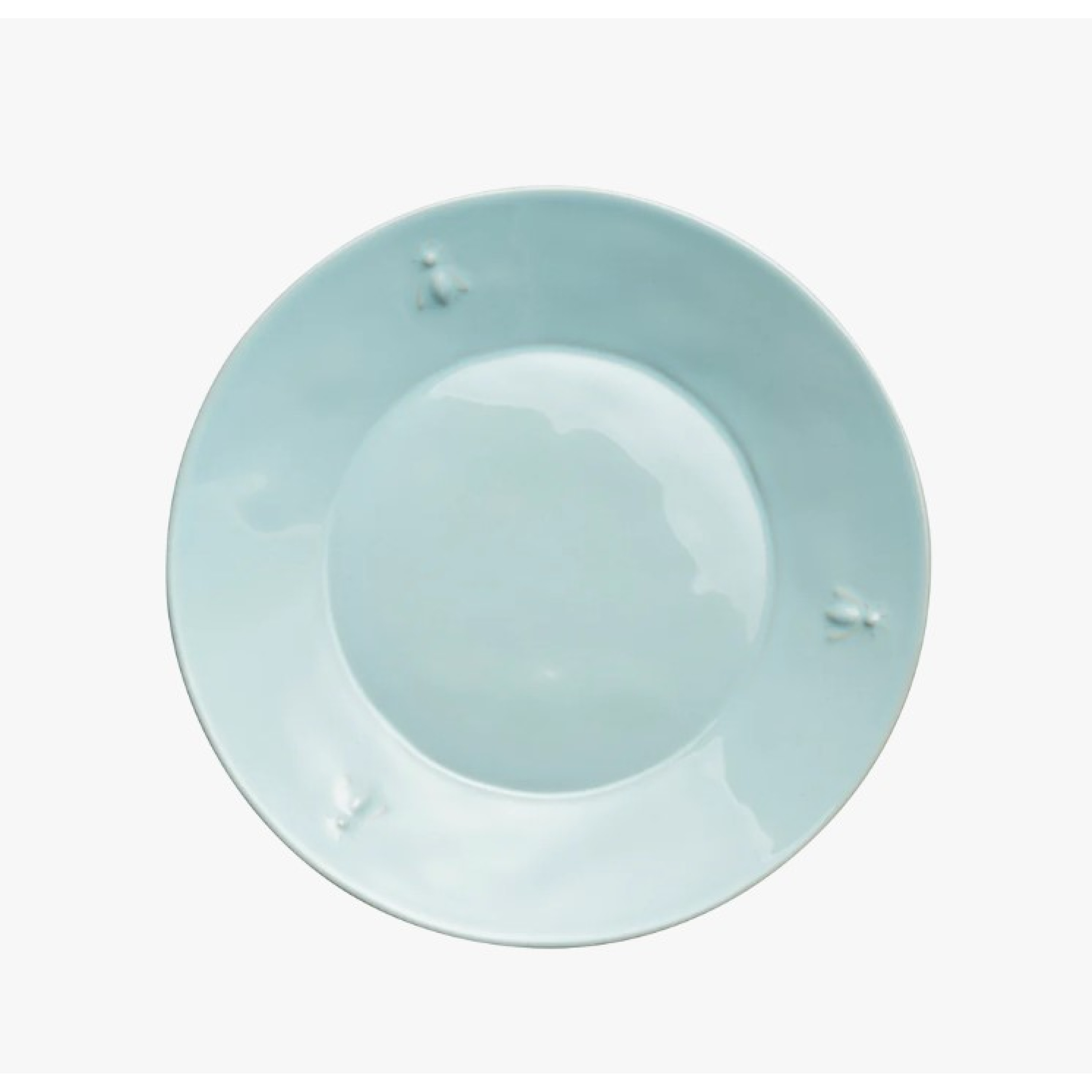 LOT DE 4 ASSIETTES À DESSERT ABEILLE EN CÉRAMIQUE - LA ROCHERE