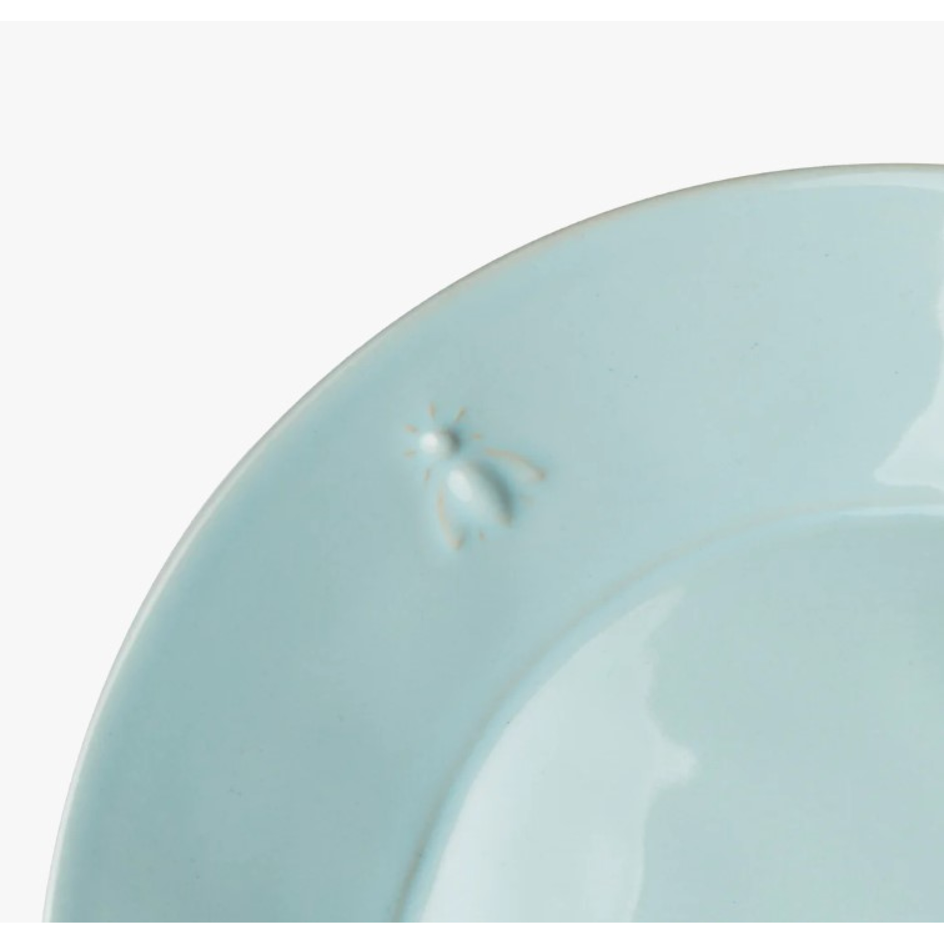 LOT DE 4 ASSIETTES À DESSERT ABEILLE EN CÉRAMIQUE - LA ROCHERE