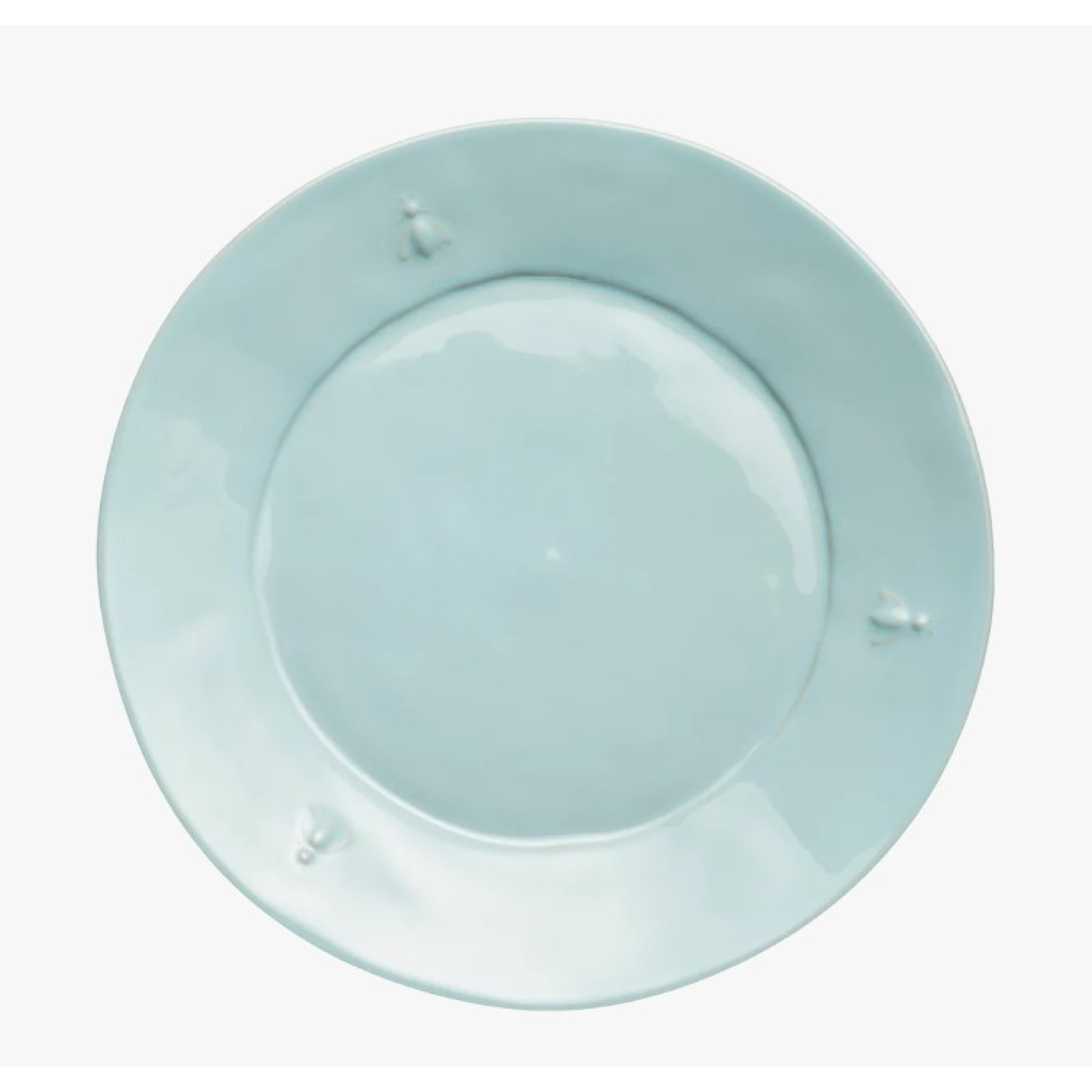 LOT DE 4 ASSIETTES PLATES ABEILLE EN CÉRAMIQUE - LA ROCHERE