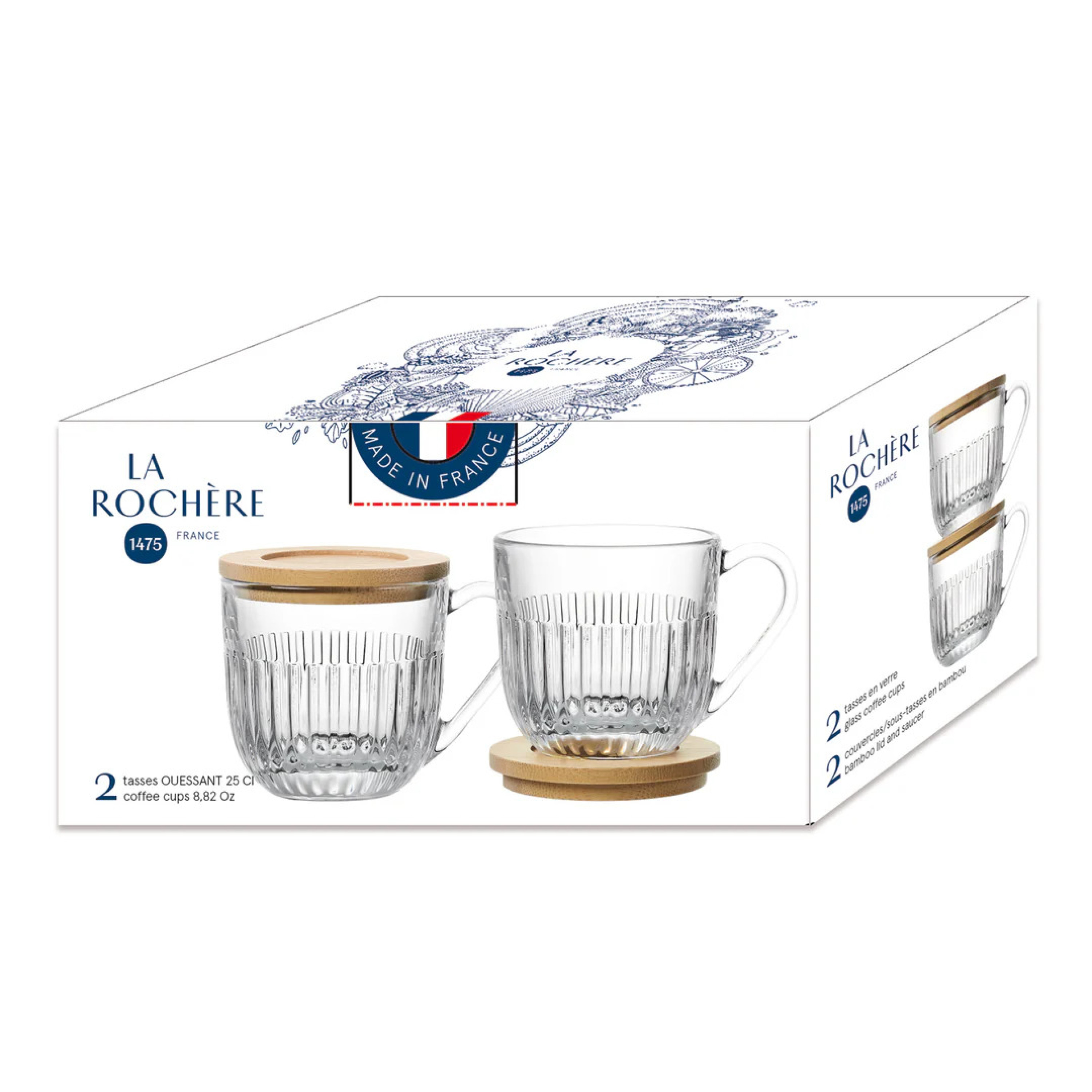 2 tasses 25cl Ouessant - La Rochère