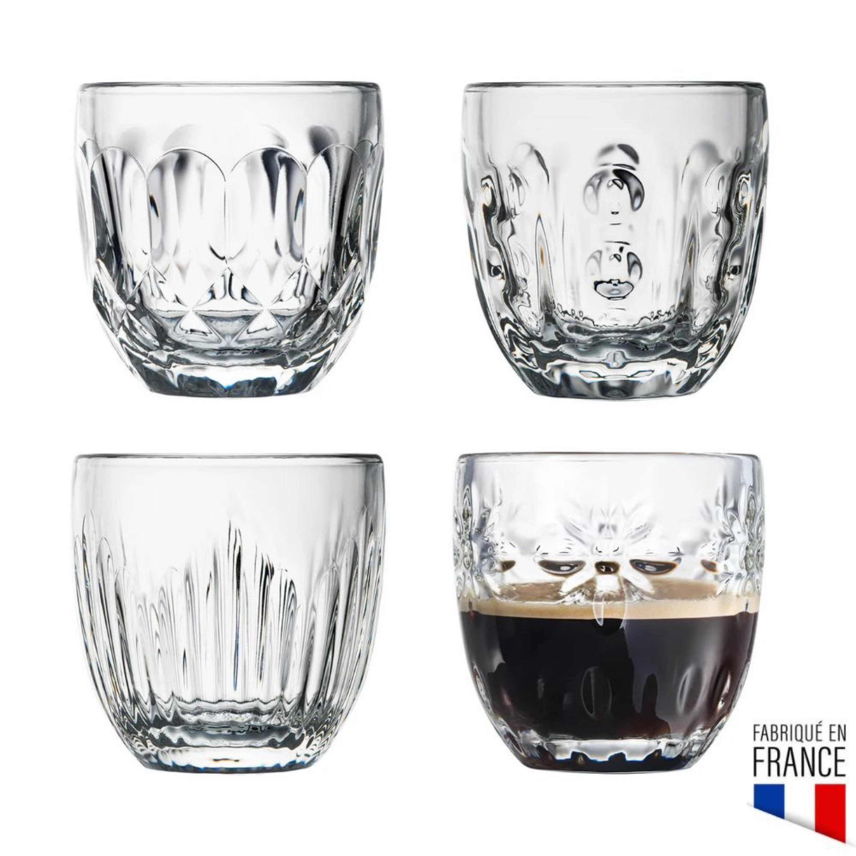 4 tasses expresso TROQUET - La Rochère