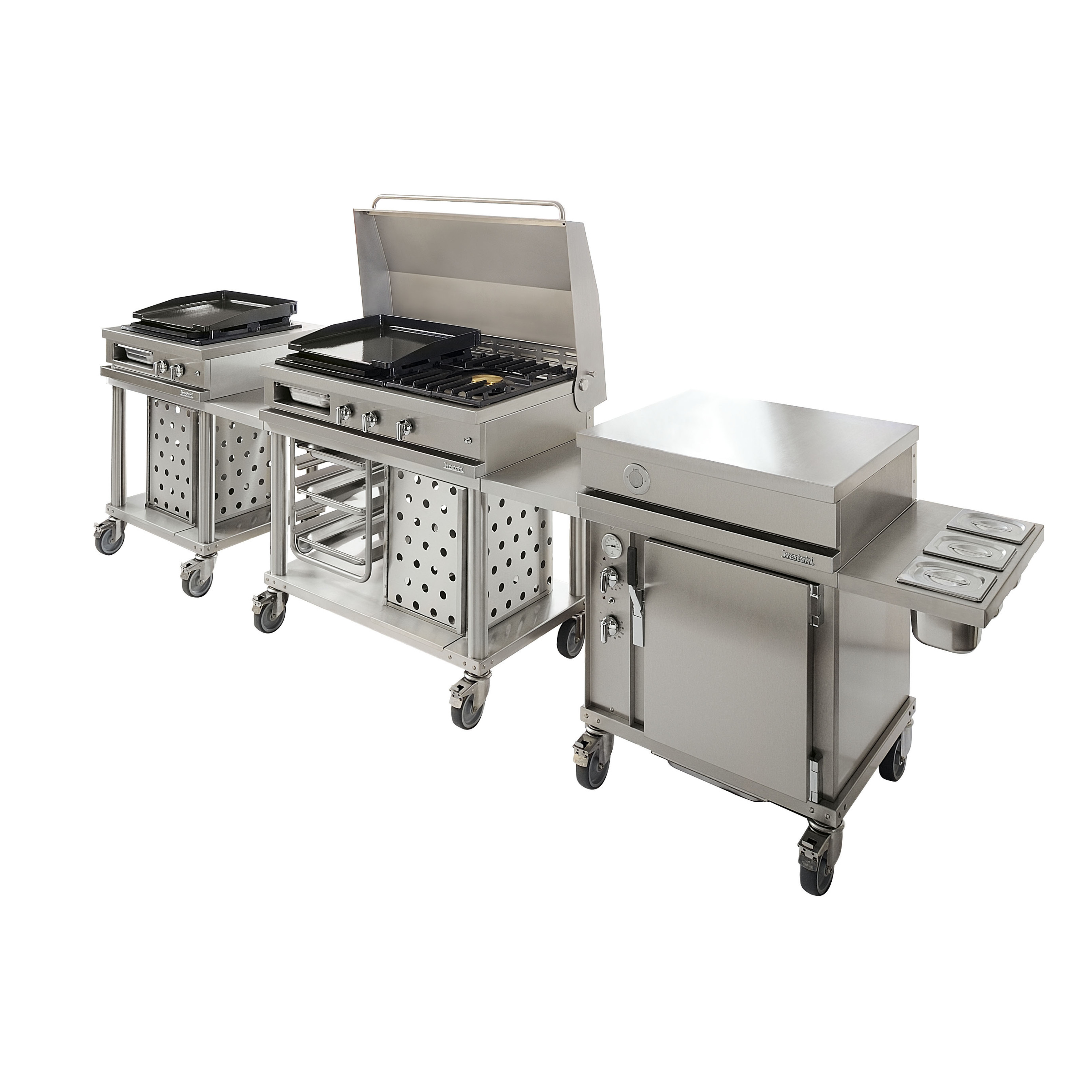 Plancha gaz, plancha gaz et 1 feu & four à convection - Open cook