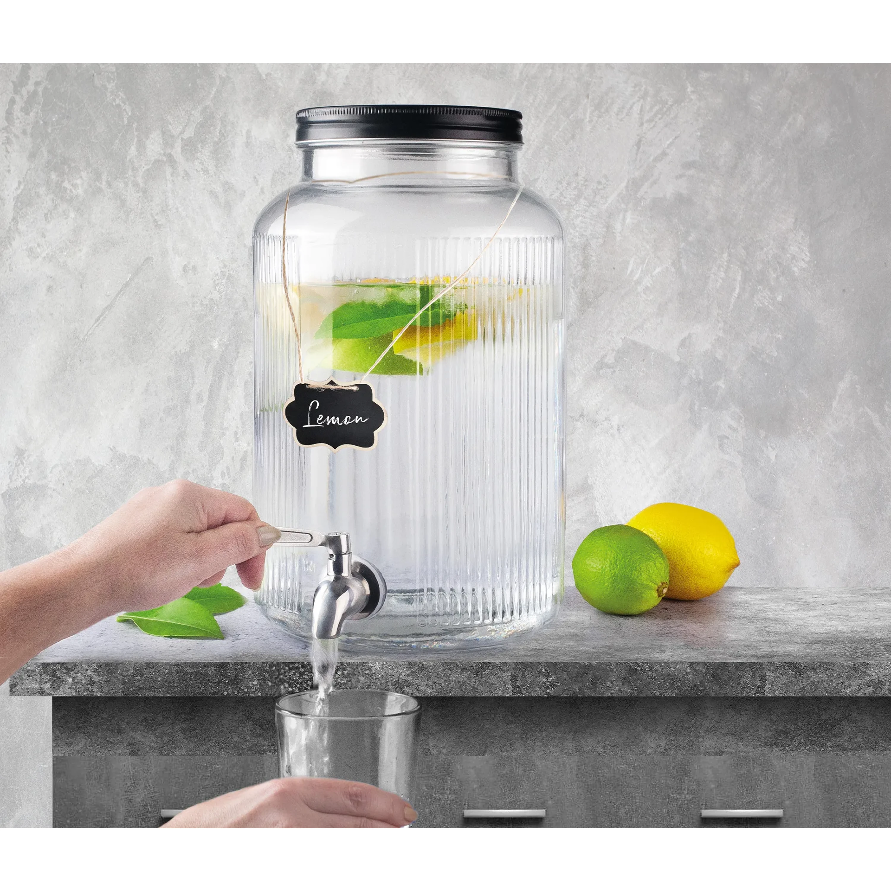 DISTRIBUTEUR DE BOISSON 5.5L AVEC ROBINET INOX