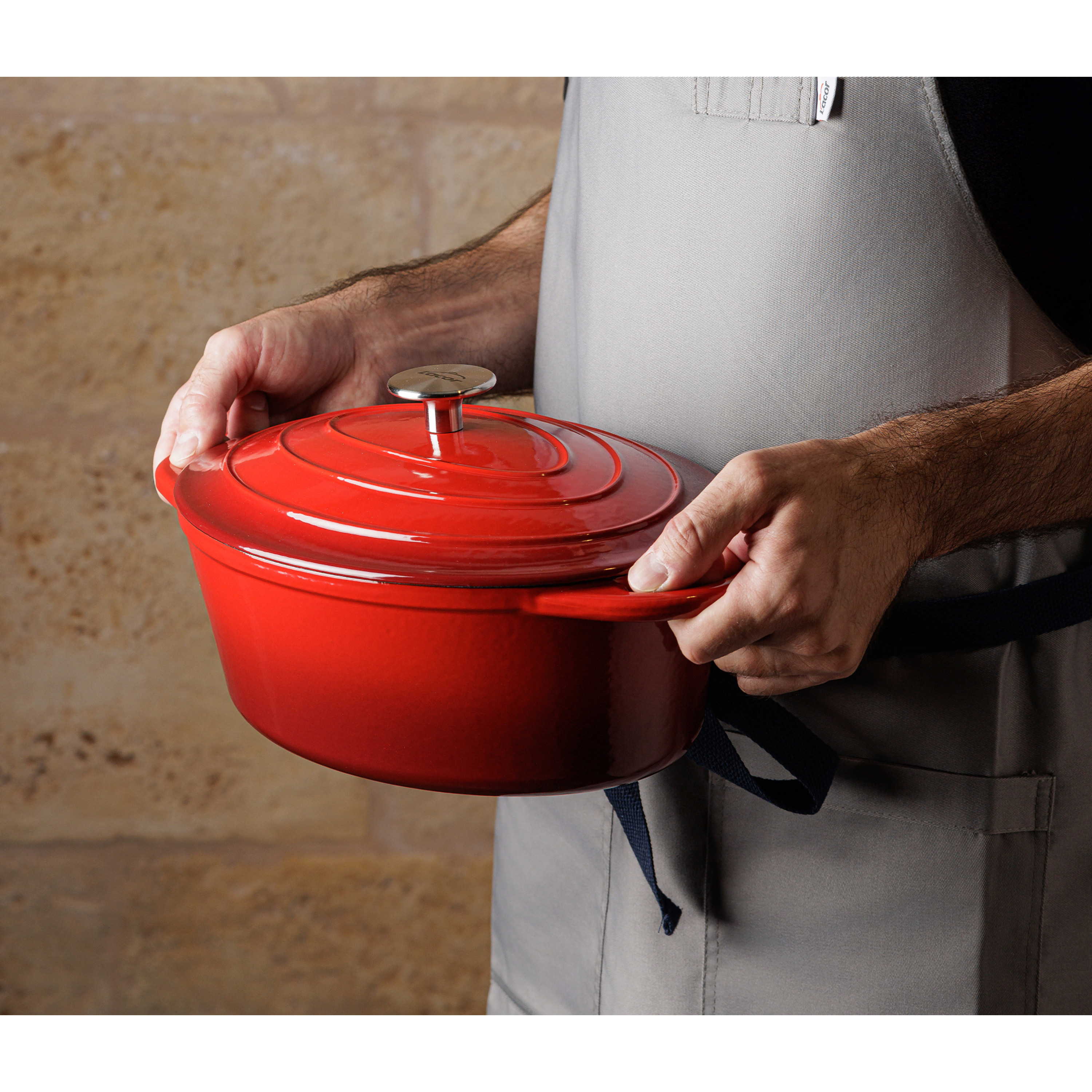 COCOTTE EN FONTE EMAILLEE - RED COLLECTION
