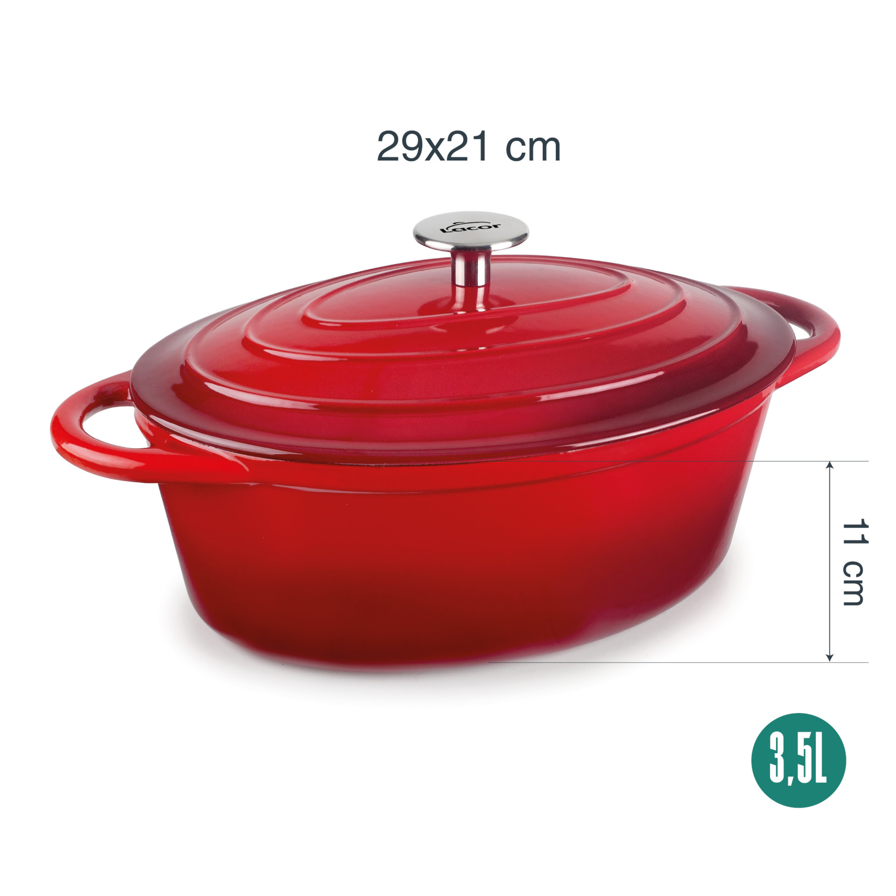 COCOTTE EN FONTE EMAILLEE - RED COLLECTION