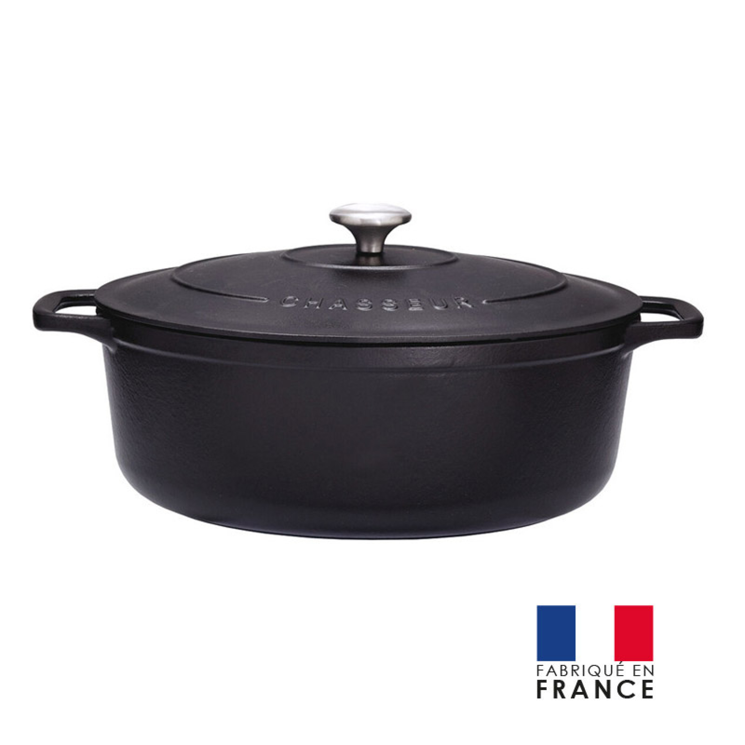 COCOTTE EN FONTE OVALE - CHASSEUR